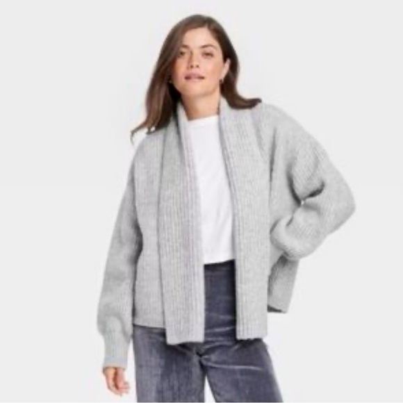 Universal Thread Sweaters - 🌸NWOT UNIVERSAL THREAD OVERSIZED GREY CARDIGAN SWEATER SIZE MEDIUM🌸
